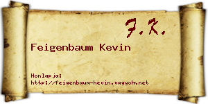 Feigenbaum Kevin névjegykártya